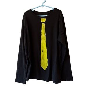 Crazy 8 kids black size large (10/12) tie shirt.